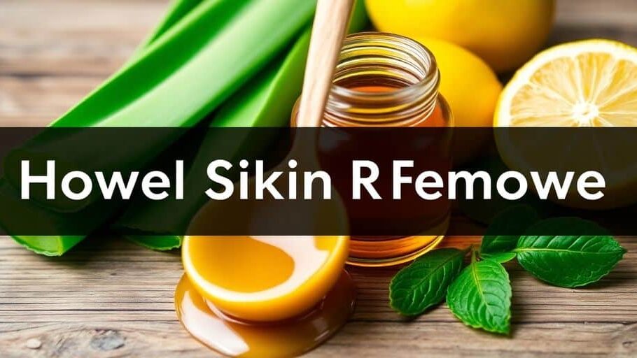Natural ingredients for clear skin and pimple removal.
